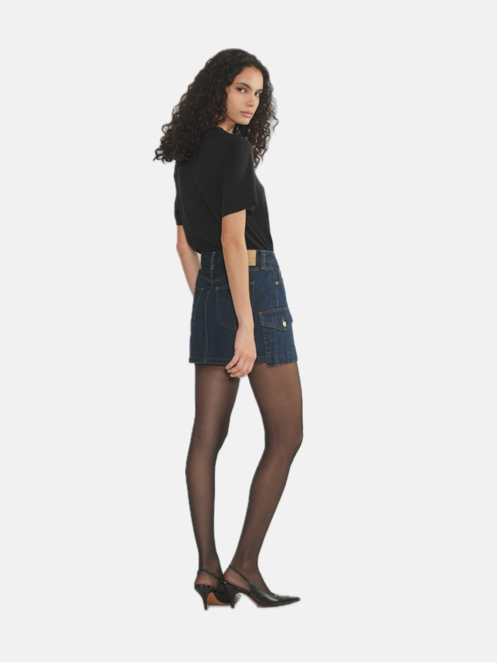 Denim Forum The '90s Cargo Mini Denim Skirt - Picture 4 of 9